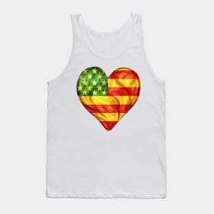 Watercolor Juneteenth Heart Tank Top